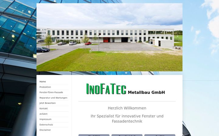 Screenshot of inofatec.de