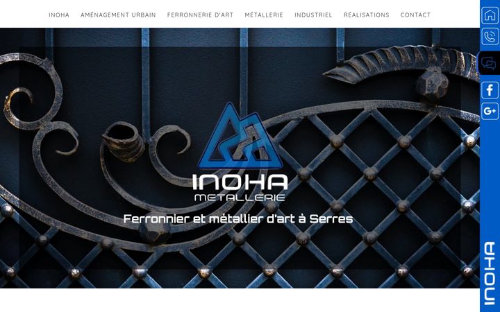 Screenshot of inoha-metallerie.fr