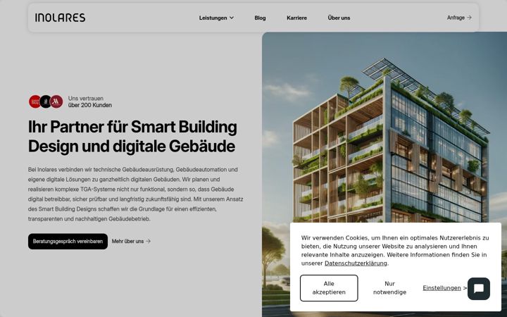 Screenshot of inolares.de