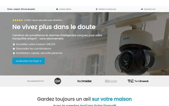Screenshot of inomega.fr