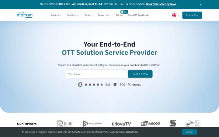 Screenshot of inorain.com