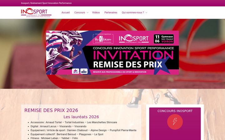 Screenshot of inosport.fr