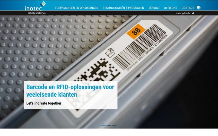 Screenshot of inotec.nl