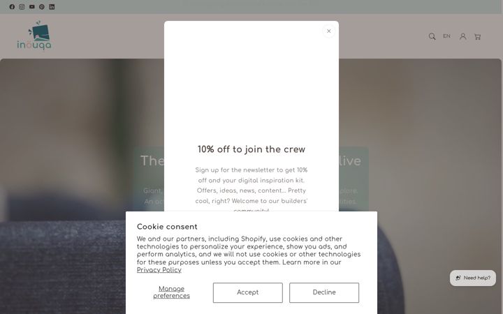 Screenshot of inouqa.com