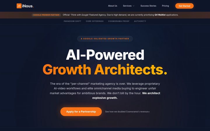 Captura de pantalla de inouslabs.com
