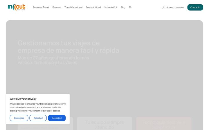 Screenshot of inout-travel.com