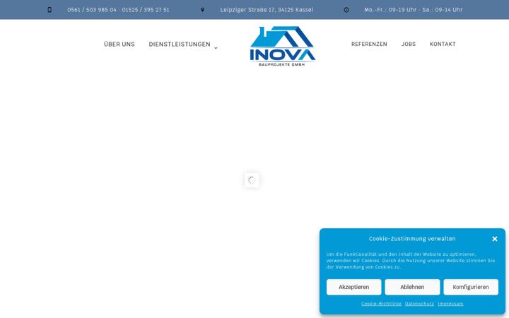 Screenshot of inova-bauprojekte.de