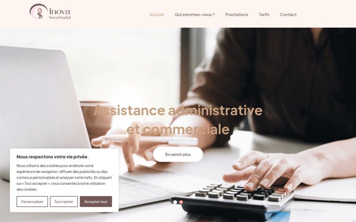 Screenshot of inova-secretariat.com