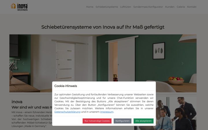 Screenshot of inova-wohnen.com