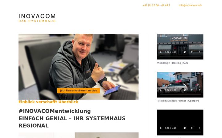 Screenshot of inovacomentwicklung.de