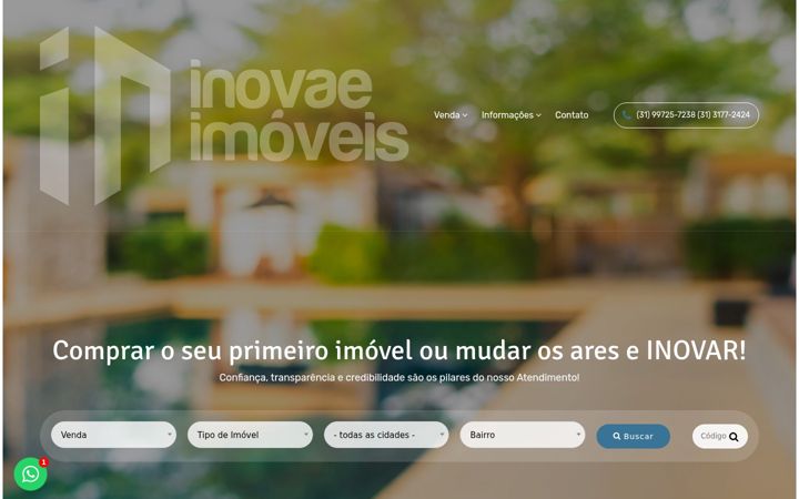 Screenshot of inovaeimoveis.com.br