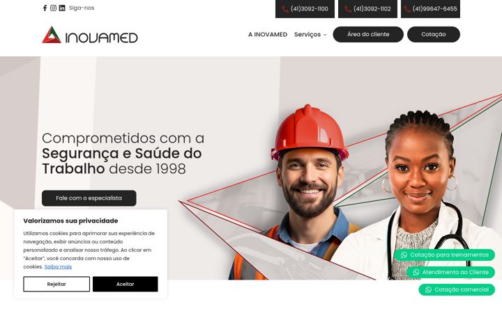Screenshot of inovamed.med.br