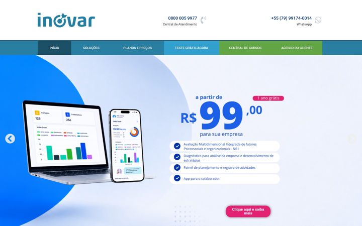 Screenshot of inovarcolaborando.com.br