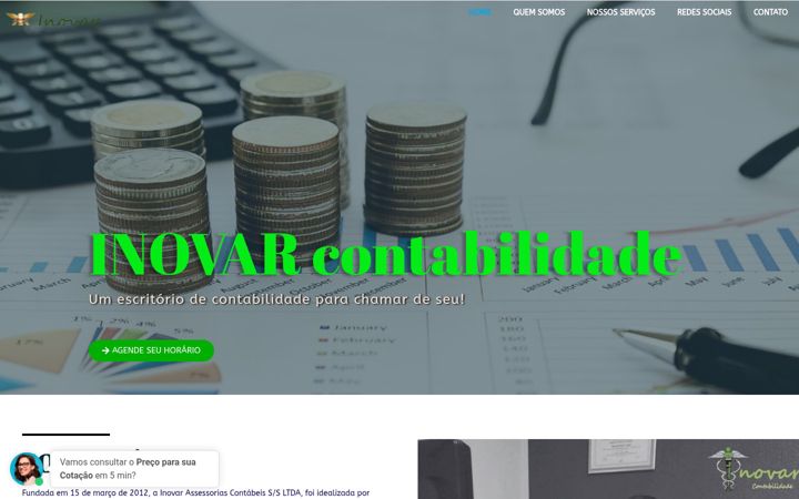 Screenshot of inovarcontabilidade.net.br