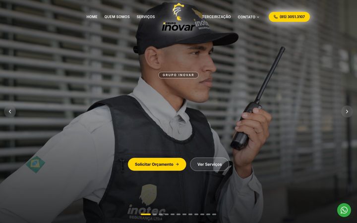 Screenshot of inovarservicos.com.br