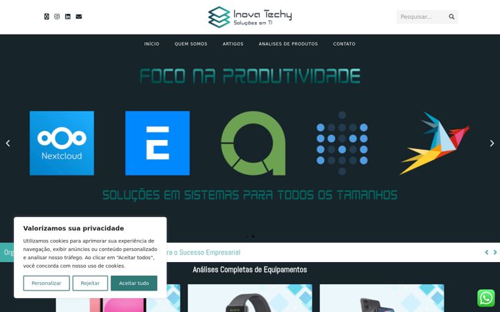 Screenshot of inovatechy.com