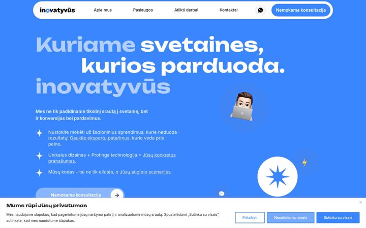 Screenshot of inovatyvus.com