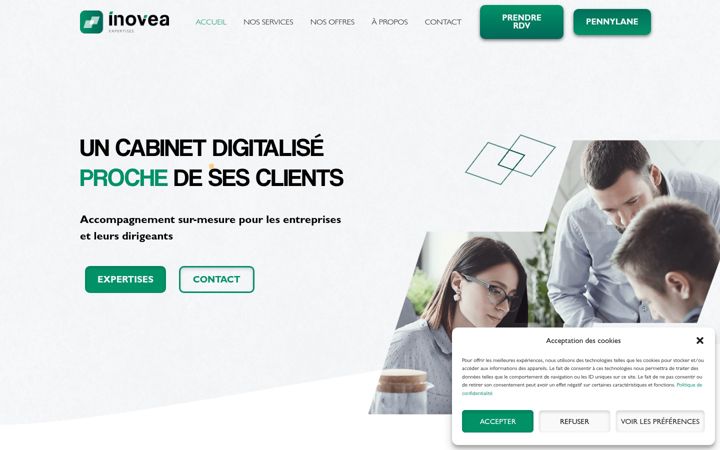 Screenshot of inovea-expertises.com