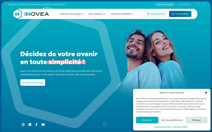 Screenshot of inovea-group.com