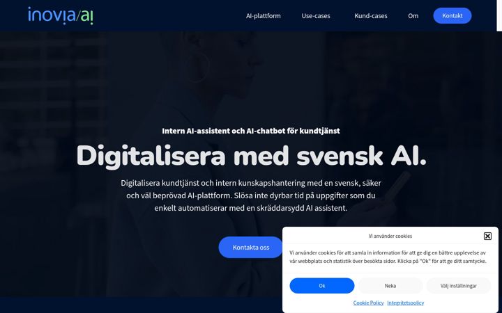 Screenshot of inoviaai.com
