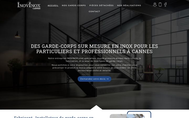 Screenshot of inovinox06.com