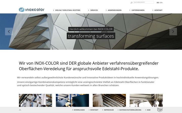 Screenshot of inox-color.de