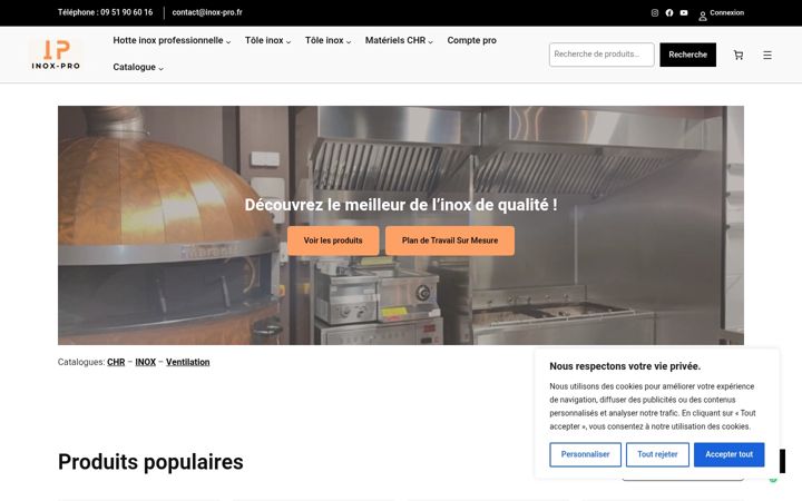 Screenshot of inox-pro.fr