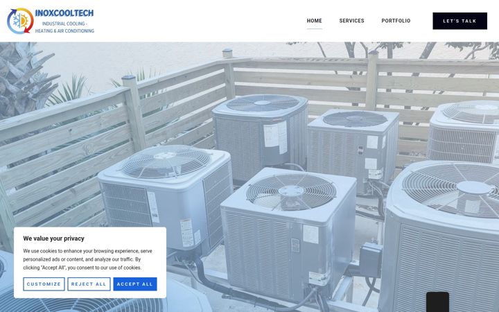 Screenshot of inoxcooltech.gr