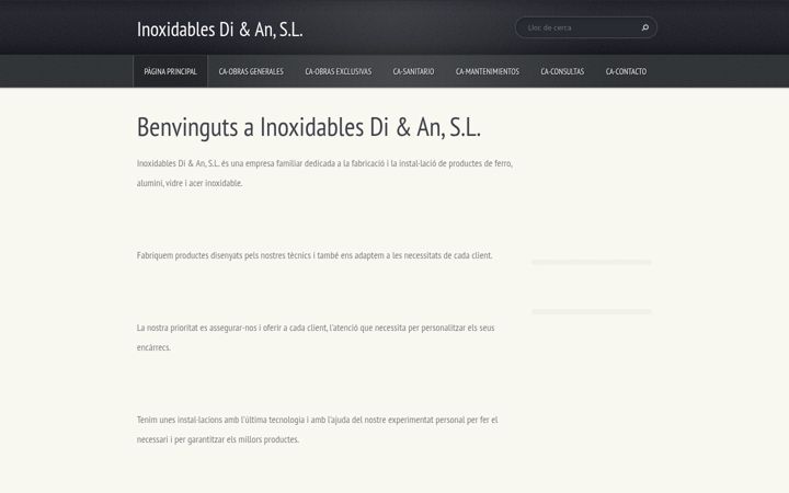 Screenshot of inoxidablesdian.com