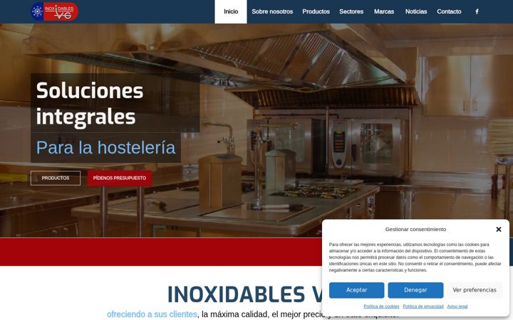 Screenshot of inoxidablesvg.es