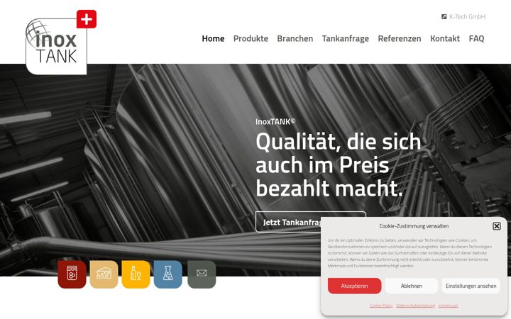 Screenshot of inoxtank.ch