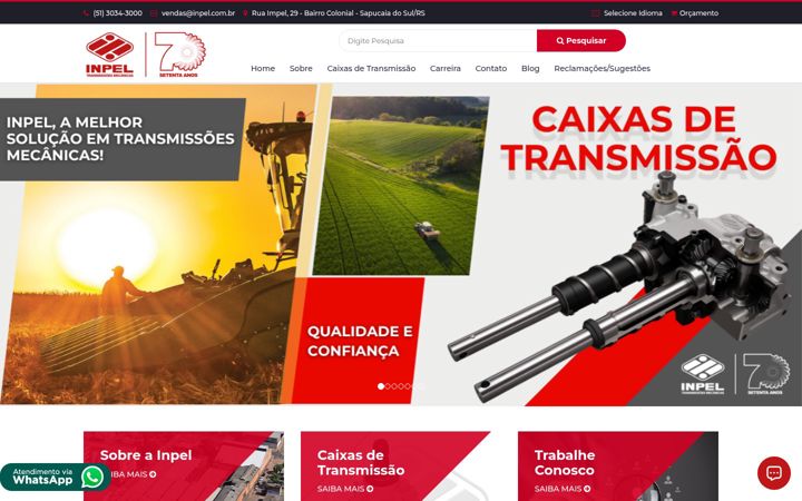 Screenshot of inpel.com.br