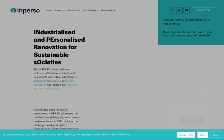 Screenshot of inperso-project.eu