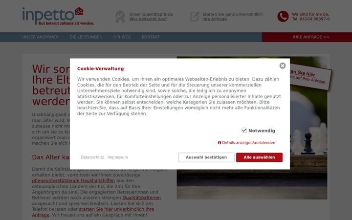 Screenshot of inpetto24.de