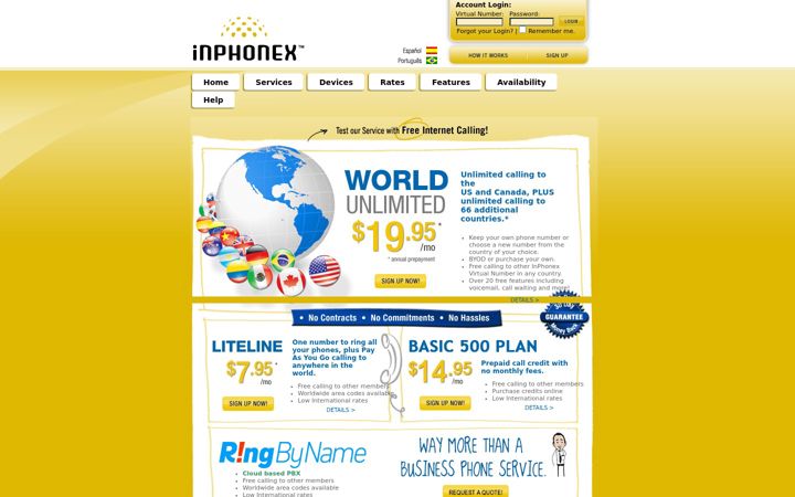 Screenshot of inphonex.com