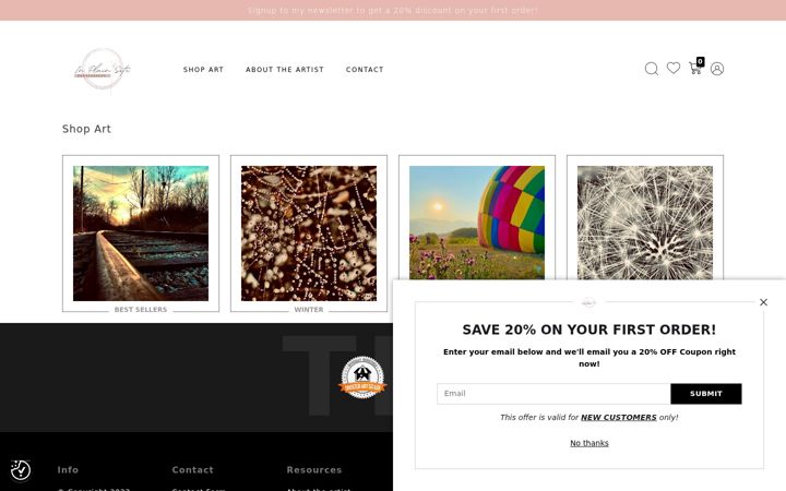Screenshot of inplainsitephotography.com