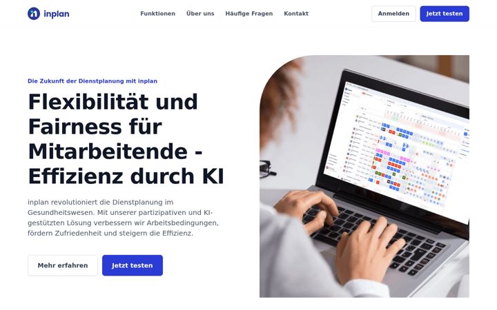 Screenshot of inplan.ch