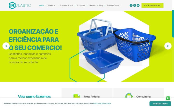 Screenshot of inplastic.com.br