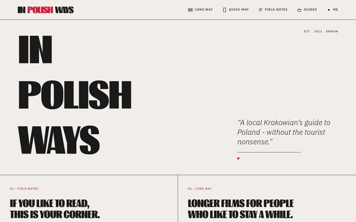 Screenshot of inpolishways.com