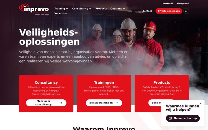 Screenshot of inprevo.nl