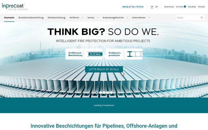 Screenshot of inprocoat.com