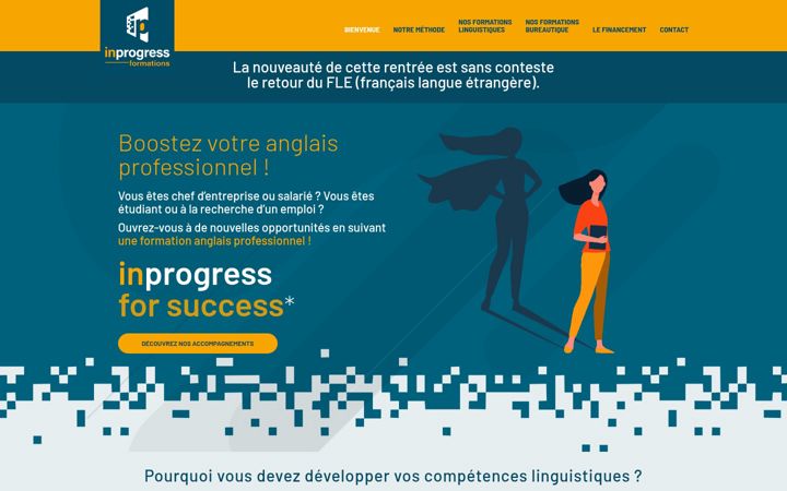 Screenshot of inprogress-formations.com