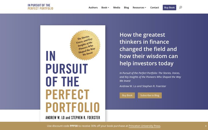 Screenshot of inpursuitoftheperfectportfolio.com