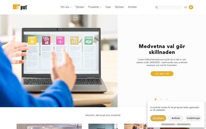 Screenshot of inputinterior.se