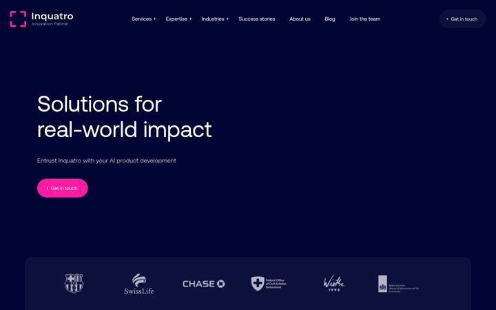 Screenshot of inquatro.com
