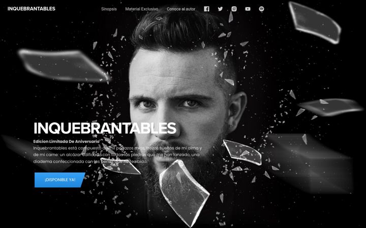 Screenshot of inquebrantablesellibro.com