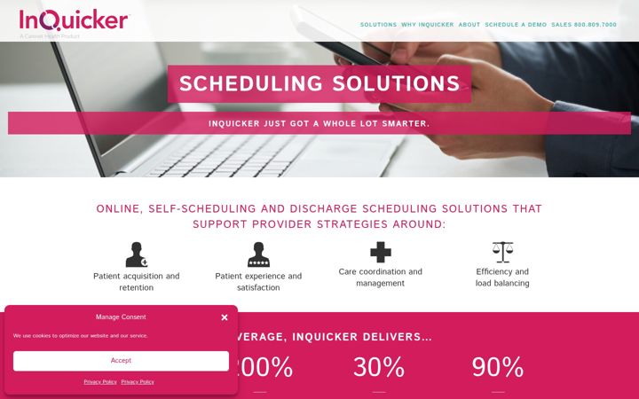 Screenshot of inquicker.com