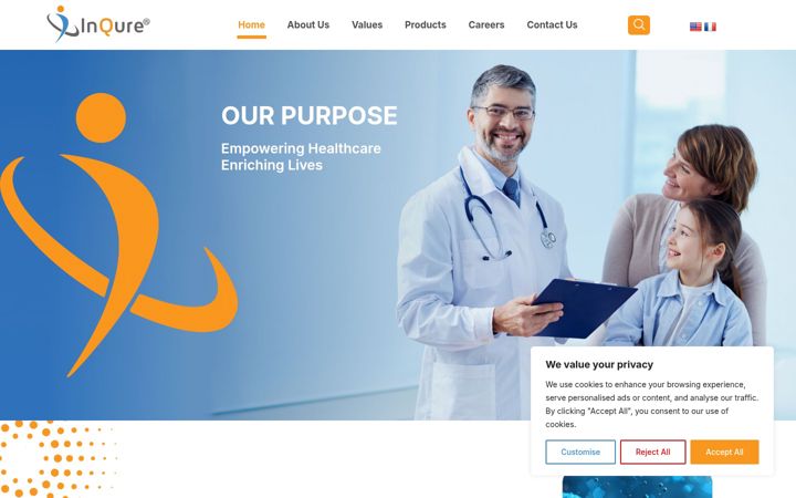 Screenshot of inqure.com