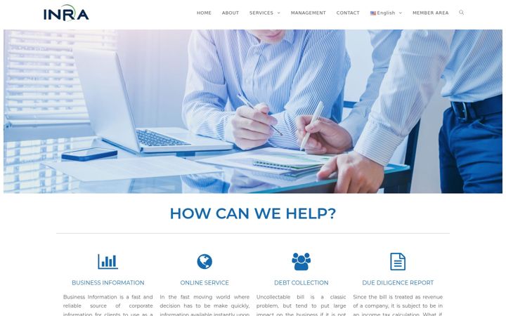 Screenshot of inra.co.th