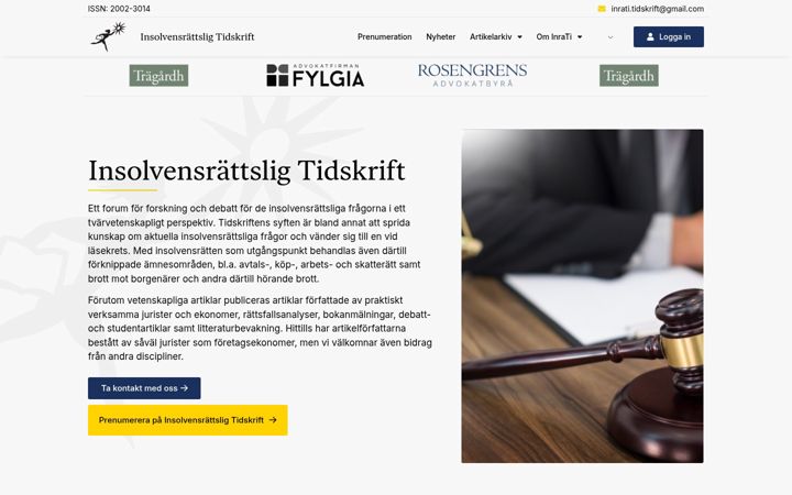 Screenshot of inrati.se